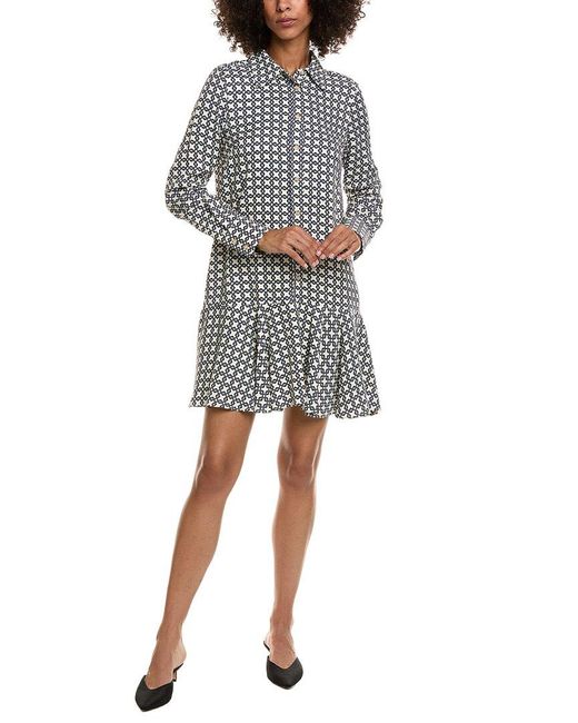 Ted Baker Gray Button-Down Shirtdress