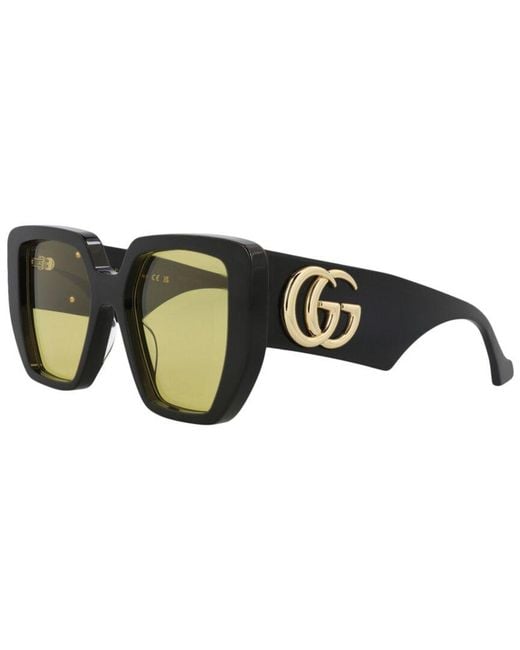 Gucci Black 54Mm Sunglasses