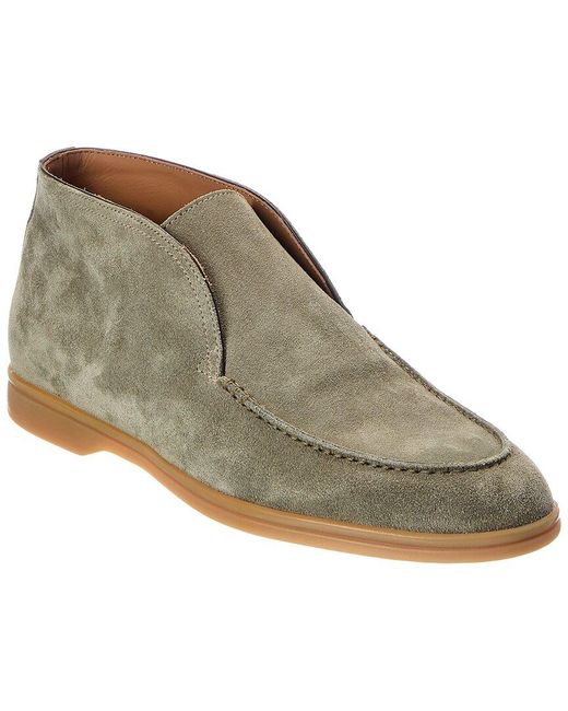 Harry's Of London Green Tower Suede Loafer for men