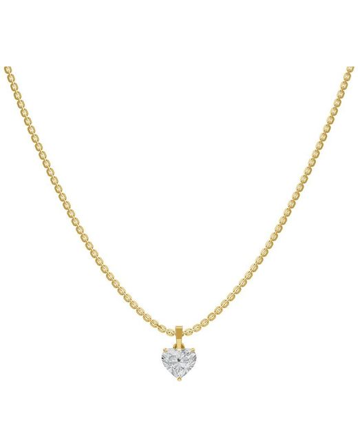 Lab Grown Diamonds Metallic 14K 1.00 Ct. Tw. Lab-Grown Diamond Necklace