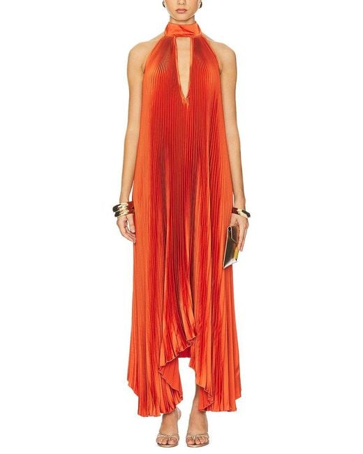 Emma way Red Maxi Dress