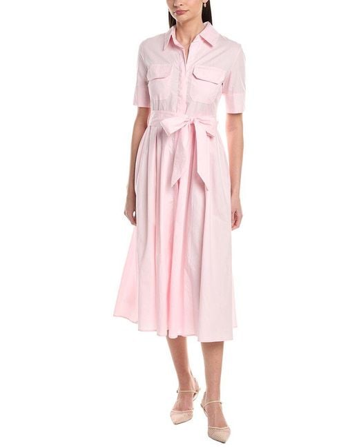 To My Lovers Pink Maxi Shirt Dress
