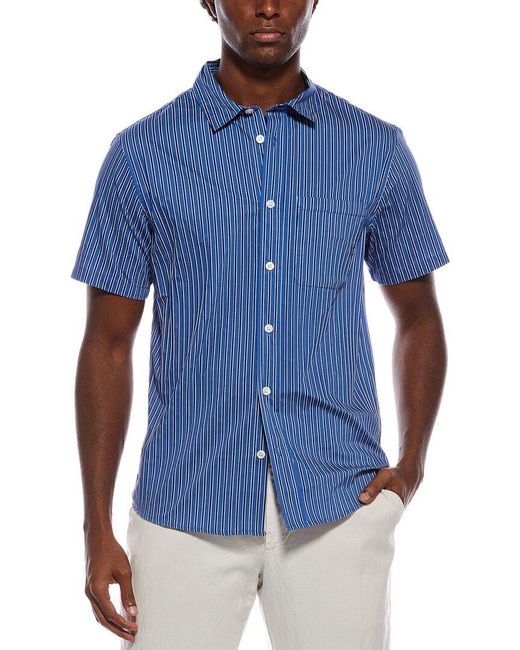 Slate & Stone Blue Relaxed Stripe Shirt for men