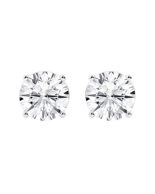Lab Grown Diamonds Metallic 14K 20.00 Ct. Tw. Lab-Grown Diamond Studs Earring