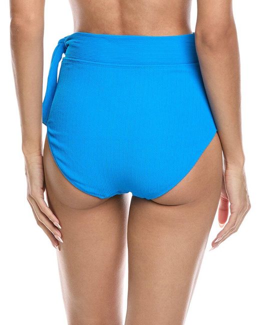 Change of Scenery Blue Side Tie High-Waist Bikini Bottom