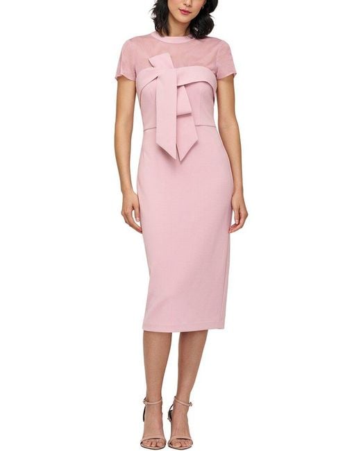 JS Collections Pink Roselle Cocktail Dress