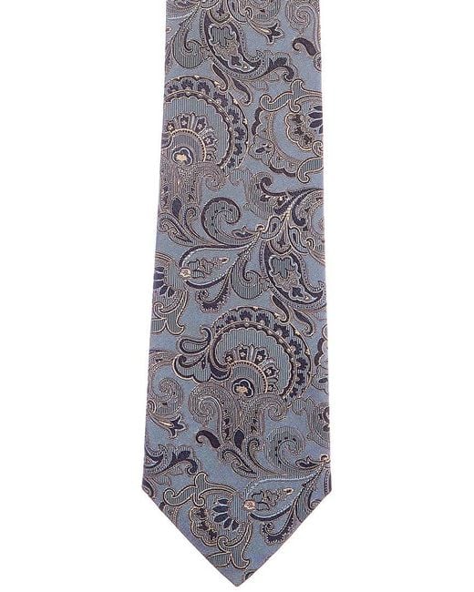Etro Purple Paisley Silk Tie for men