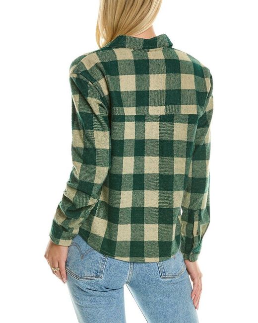 Beach Lunch Lounge Green Beachlunchlounge Cropped Button Front Shirt Jack