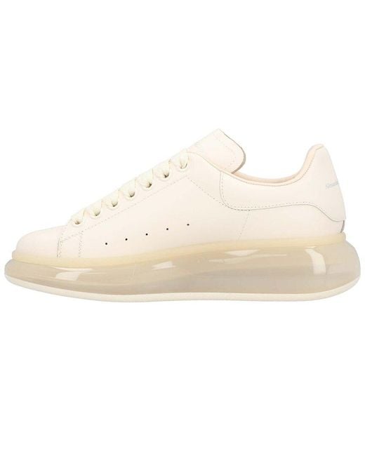 McQueen Natural Calfskin Oversized Sneaker, Never Worn (Authentic Pre-Loved)