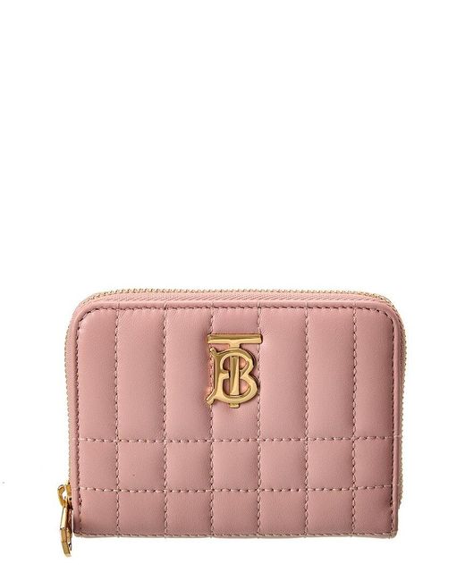 Burberry Pink Lola Quilted Leather Coin Purse
