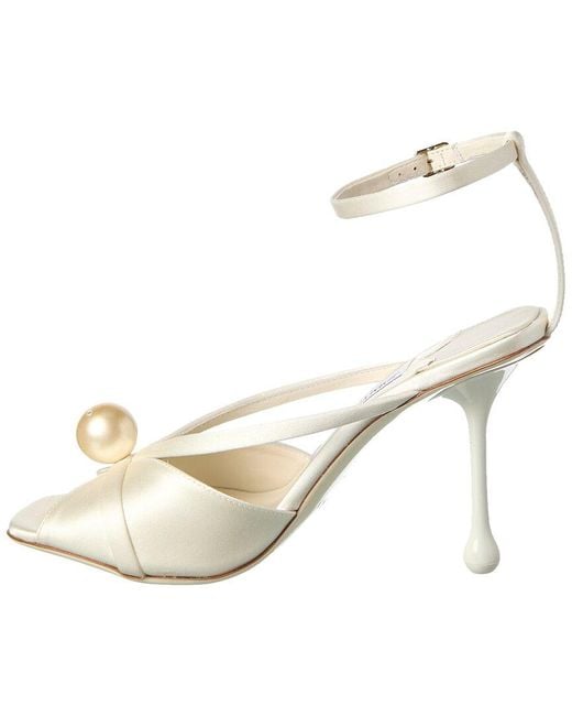 Jimmy Choo Metallic Siva 95 Satin Sandal