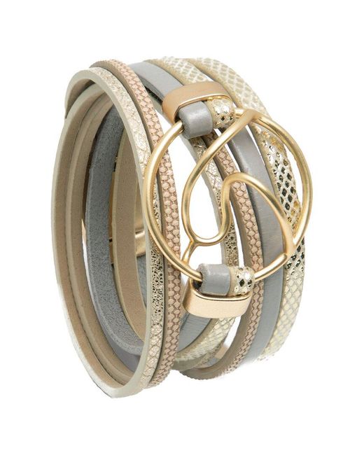 Saachi Metallic Wrap Bracelet