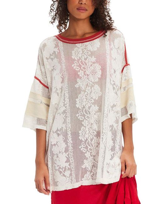 Free People White Best Match Shirt