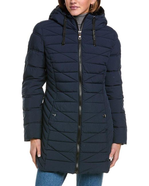 Nautica Blue 3/4 Stretch Jacket