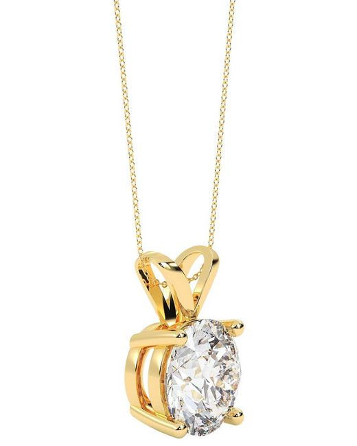 Diamond Select Cuts Metallic 14K 1.50 Ct. Tw. Diamond Pendant Necklace