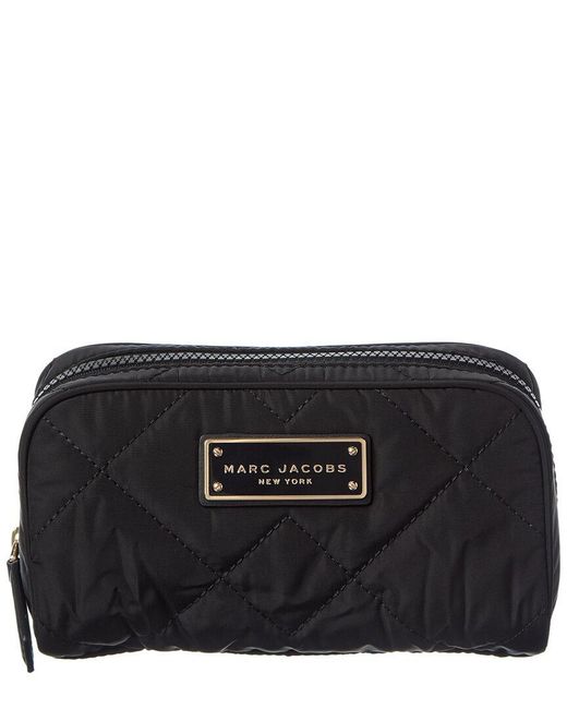 Marc Jacobs Black Quilted Slg Cosmetic Case