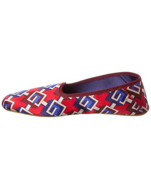 Gucci Red Satin Slipper for men