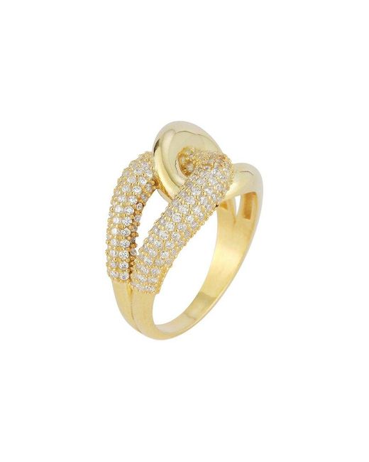 Sphera Milano Metallic 14K Plated Cz Ring
