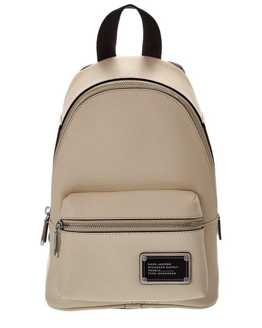 Marc Jacobs Natural Small Leather Backpack