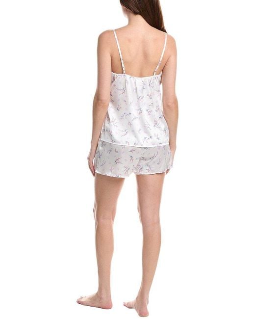 Splendid White 2Pc Cami & Boxer Set