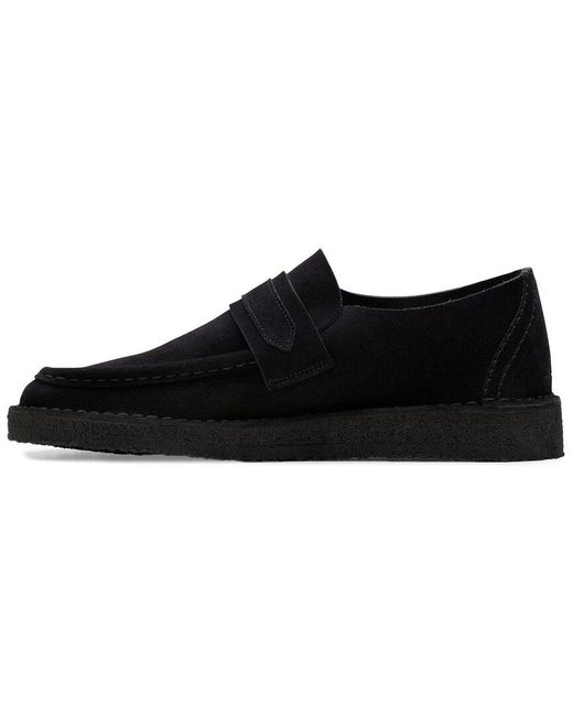 Clarks Black Nomad Suede Loafer for men
