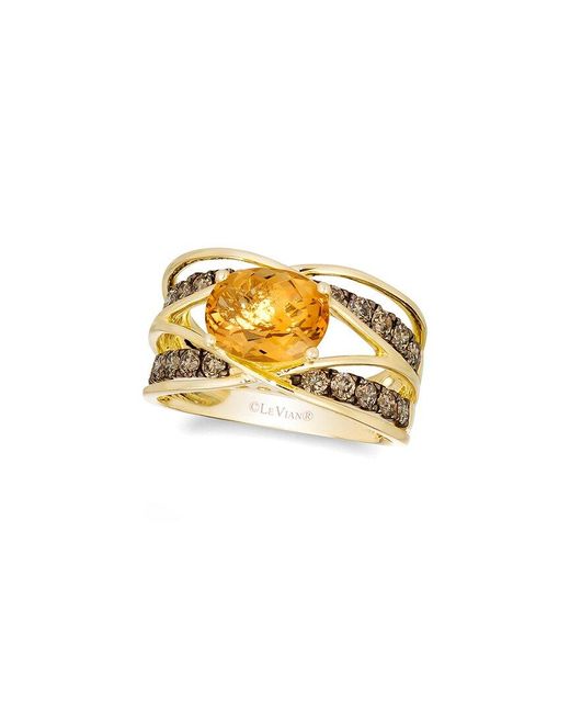 Le Vian Metallic 14k Honey Goldtm 2.79 Ct. Tw. Diamond & Citrine Ring