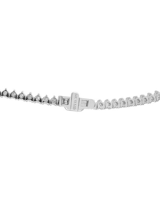 Lab Grown Diamonds White 14K 7.25 Ct. Tw. Lab-Grown Diamond Tennis Necklace