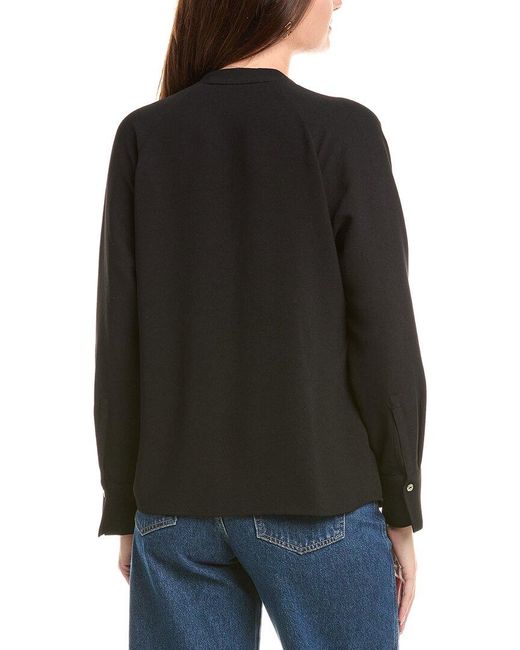 Vince Black Dolman Sleeve Blouse