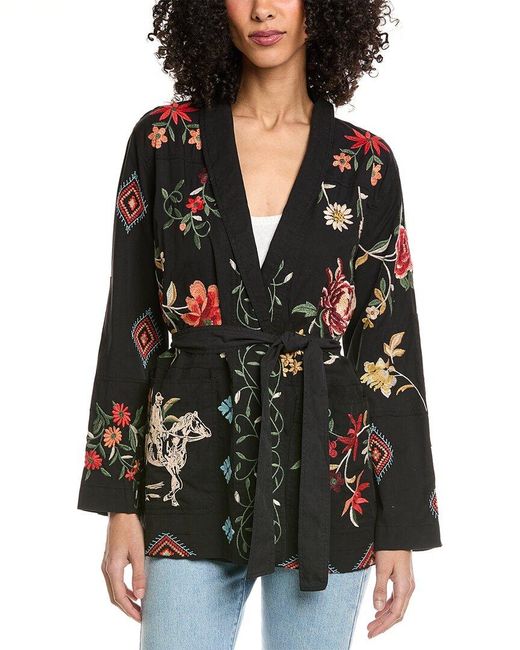 Johnny Was Black Helena Jacket