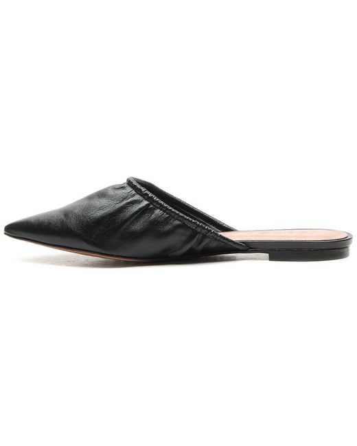 Vicenza Black Burnie Leather Mule