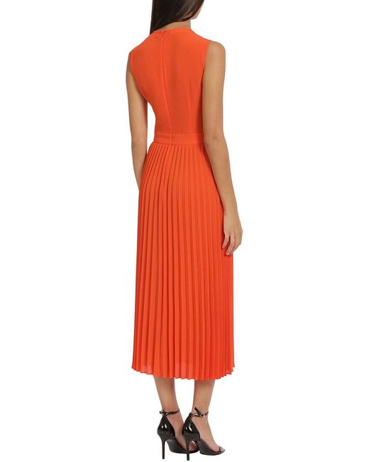 Donna Morgan Red Pleated Dress