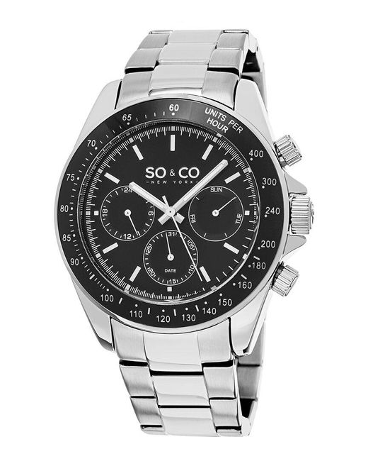 SO & CO Gray Tribeca Watch for men