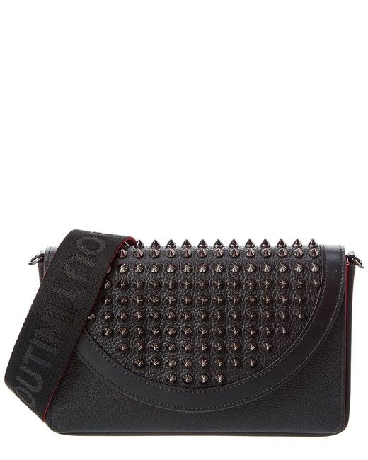 Christian Louboutin Explorafunk Leather Wallet On Chain in Black Lyst