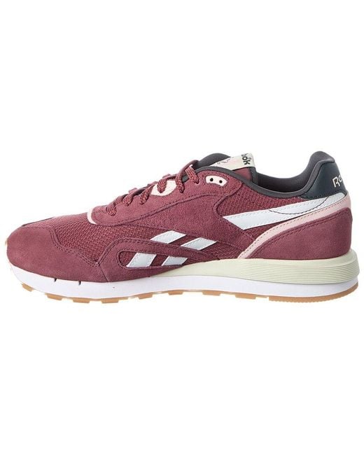 Reebok Pink Classic Nylon & Suede 89 Sneaker