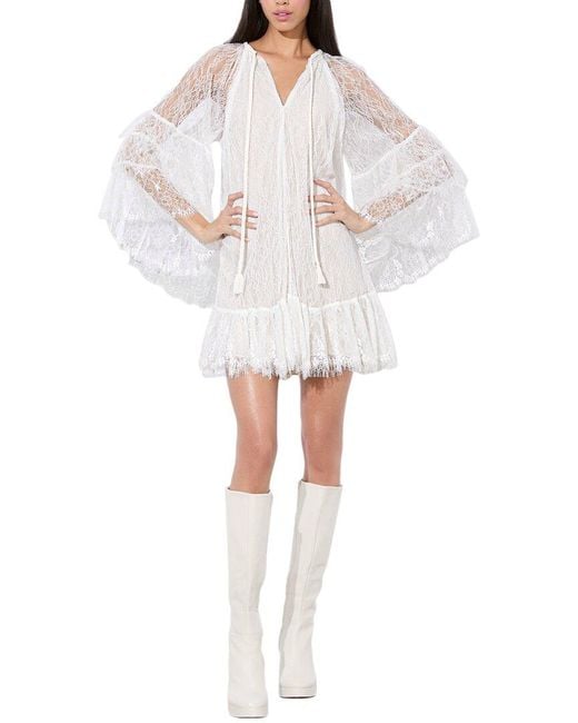 Alice + Olivia Women's White Delia Dress Alice + Olivia Women's White Delia Dress