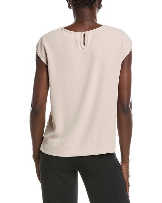 Joseph Ribkoff White Sleeveless Blouse