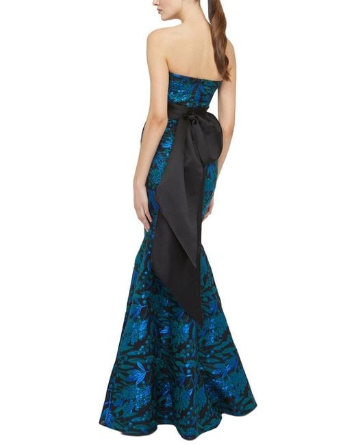 THEIA Blue Fernanda Gown