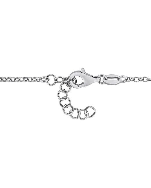 Italian Silver Metallic Rolo Chain Bracelet