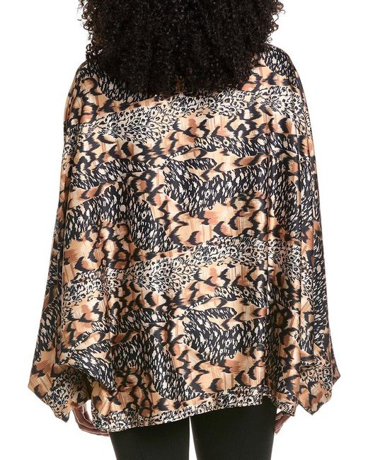 Beulah London Black Printed Blouse