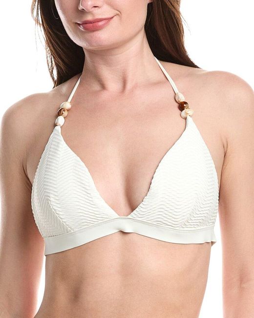 Sea Level Natural Caracus Triangle Halter Top