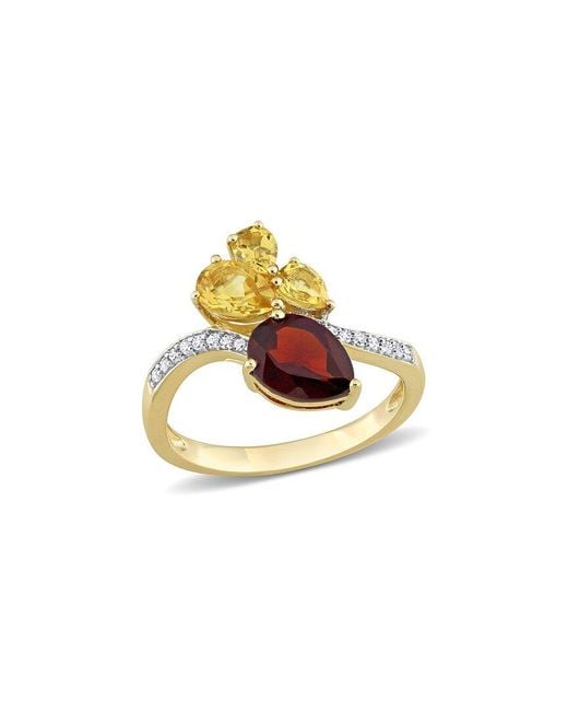 Rina Limor White 14k 2.11 Ct. Tw. Diamond & Gemstone Toi Et Moi Ring