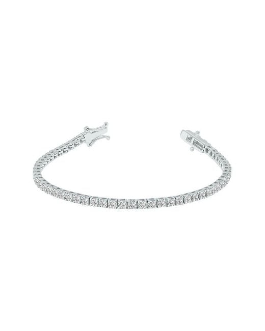 Lab Grown Diamonds White 14K 5.00 Ct. Tw. Lab Grown Diamond Tennis Bracelet