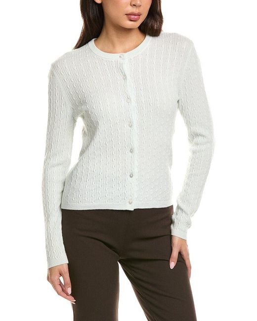 Theory White Textured Pullover Sweater