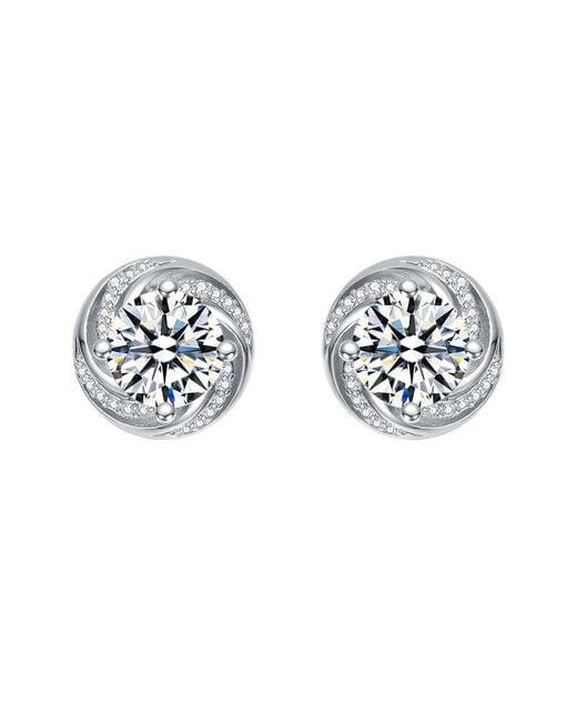 Rachel Glauber Multicolor Diamond Cz Earrings