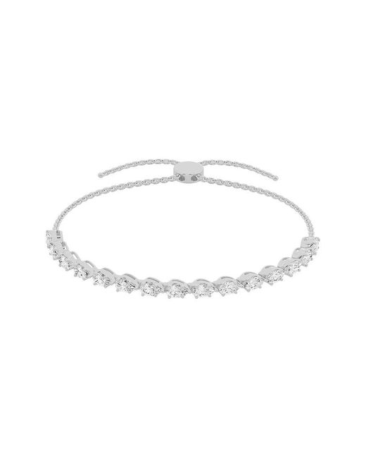 Lab Grown Diamonds White 14K 1.50 Ct. Tw. Lab-Grown Diamond Bolo Bracelet