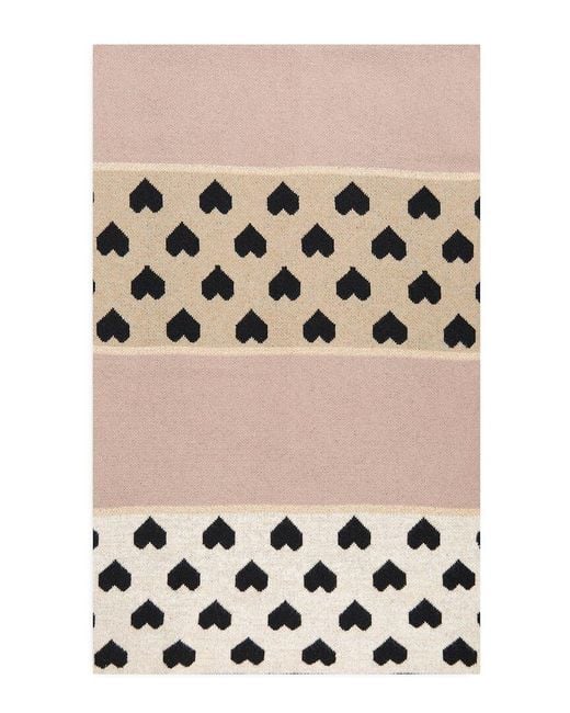 Saachi Natural Heart Mixed Pattern Scarf