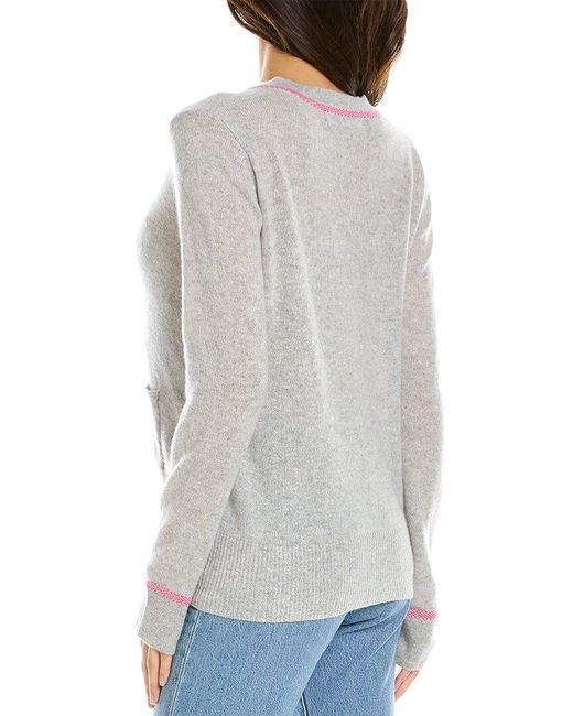 Hannah Rose Birdseye Trim Cashmere 