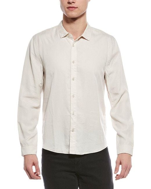 Onia White Solid Shirt for men