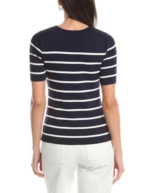 Tahari Blue Top