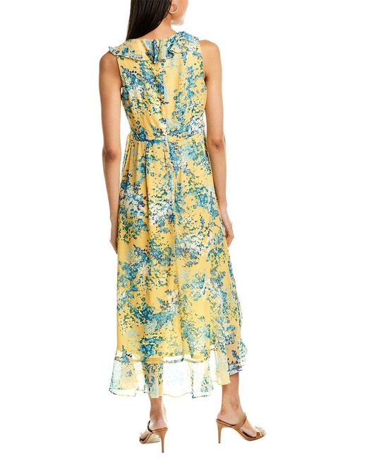 Synthetic Side Tie Maxi Dress 